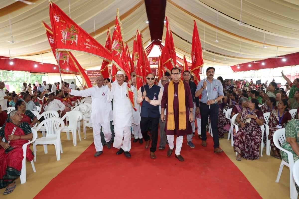 Dhaja Festival Organized at Unjha