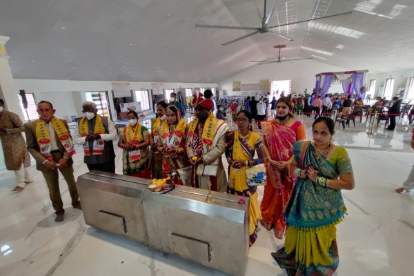Inauguration of Lagna Sanskar Sahay Yojana at Vishv Umiyadham Smruti Mandir