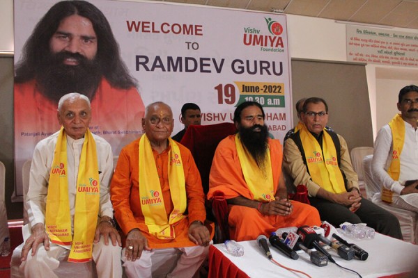 Vishv Yog Guru Shri Swami Ramdevji visited at Vishv Umiadham