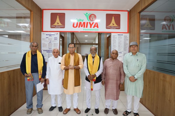 Unjha Umiya Mata Temple Team Members Visited at Umiyadham