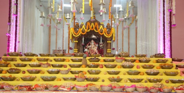 Annakut Darshan at VishvUmiyadham Temple Jaspur